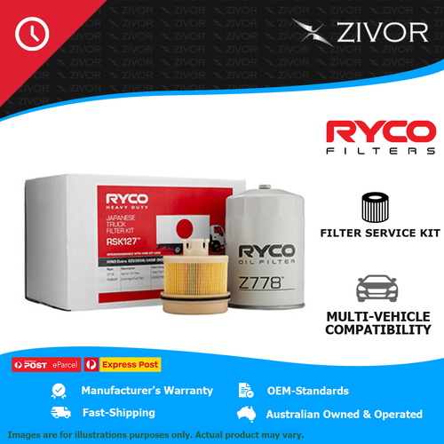 New RYCO Filter Service Kit For HINO DUTRO XZU305R 4500 RSK127