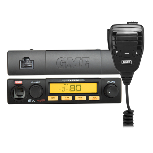 New GME UHF CB Radio 5 Watt Compact Remote Head with ScanSuite TX3520S