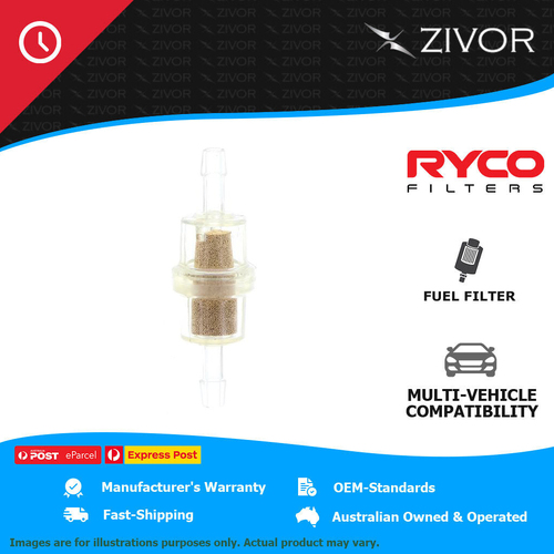 New RYCO Premium Efficient Flow Quality Fuel Filter 6x8mm Thread 1 Piece Z675-24