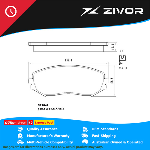 PREMIER Ceramic DB1842 Brake Pads For SUZUKI GRAND VITARA PRESTIGE JT #CP1842
