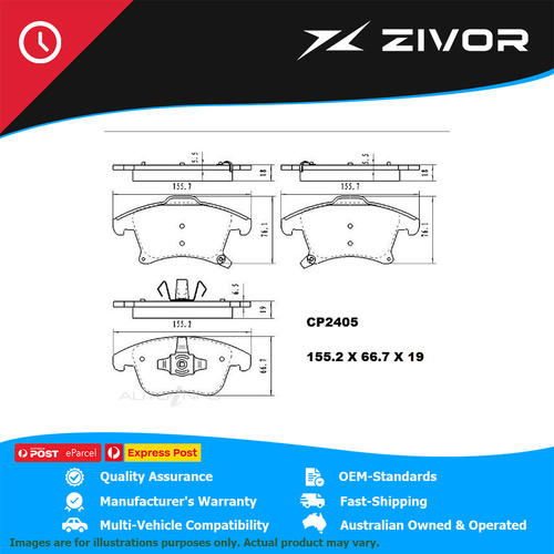 PREMIER Ceramic DB2405 Brake Pads For FORD MONDEO TITANIUM, TREND MD #CP2405