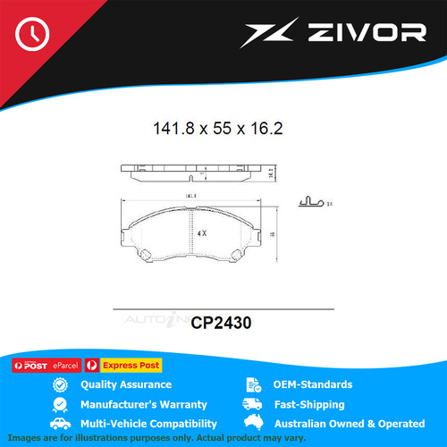PREMIER Ceramic DB2430 Brake Pads For SUZUKI VITARA RT-X LY 1.6L D16AA #CP2430
