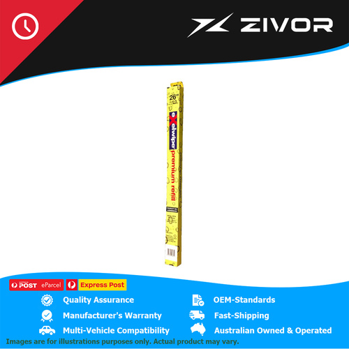 EXELWIPE Wiper Refill Metal Back Twin Rail 6mm X 650mm (Pack of 20) EX6MB650/20