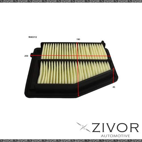 New Wesfil Air Filter For Honda Civic 1.8L 02/12-05/16 - WA5312