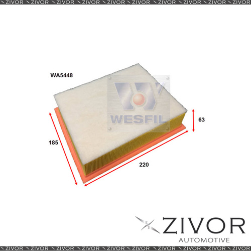 New Wesfil Air Filter For LDV G10 1.9L TD 11/16-on - WA5448