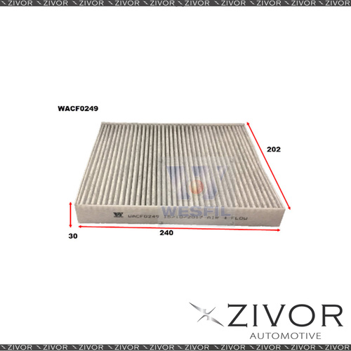 New WESFIL CABIN Filter For Holden Acadia 3.6L V6 08/18-on -WACF0249
