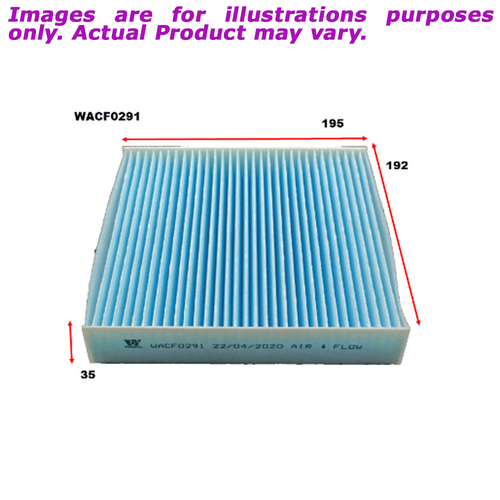 New WESFIL Cabin Filter For MG ZS 1.5L WACF0291