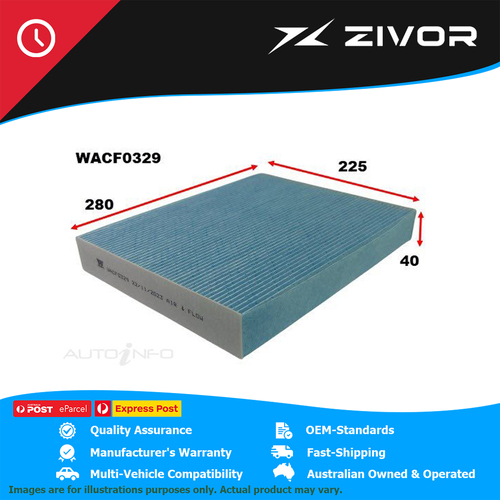 WESFIL Cabin Air Filter For VOLKSWAGEN AMAROK TS1452 AVENTURA 4MOTION WACF0329