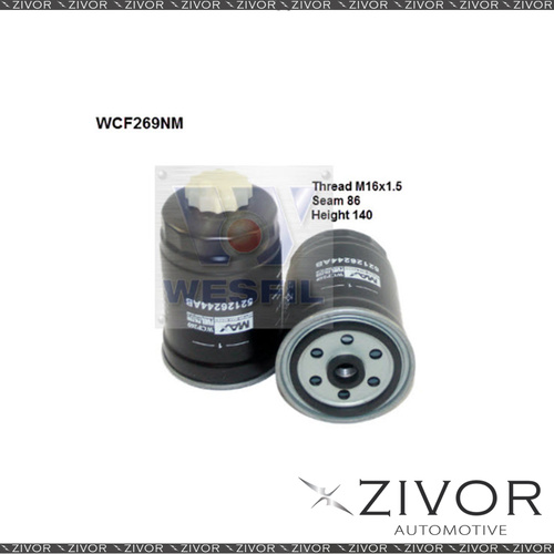 NIPPON MAX FUEL Filter For Dodge& Dodge USA Nitro 2.8L CRD 06/07-06/10 -WCF269NM
