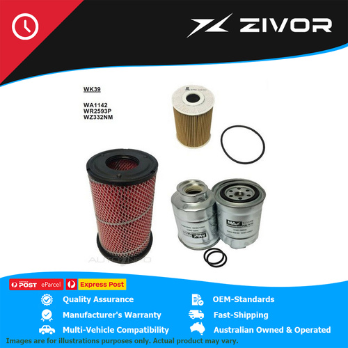 WESFIL Filter Service Kit For NISSAN NAVARA DX, STD, ST-R D22 3.0L ZD30DDT #WK39