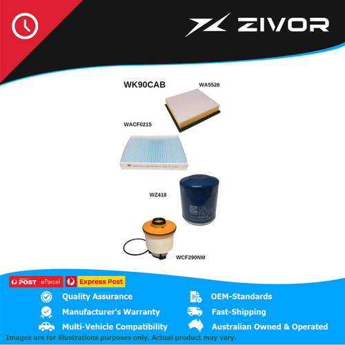 WESFIL Filter Service Kit For TOYOTA HIACE ZX GDH321R 2.8L 1GDFTV #WK90CAB