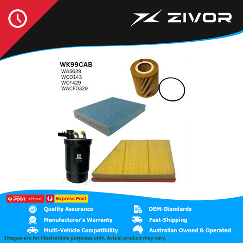 WESFIL Filter Service Kit For VOLKSWAGEN AMAROK TD1600 4MOTION NF 3.0L #WK99CAB