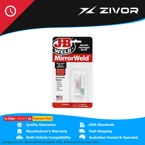 New J-B WELD MirrorWeld Rear View Mirror Adhesive 6Ml #33701