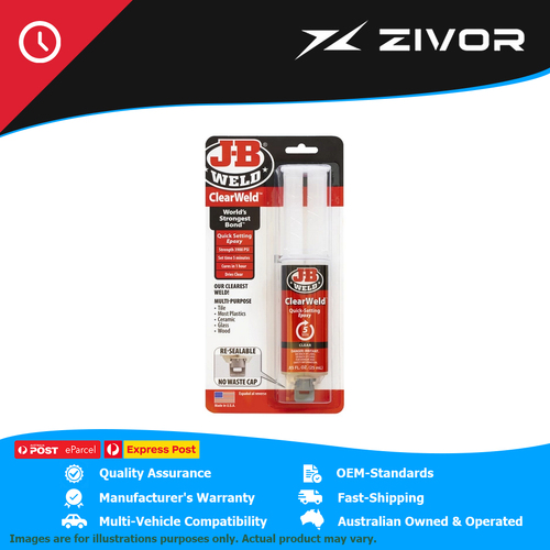 New J-B WELD Clear Weld 25Ml #50112