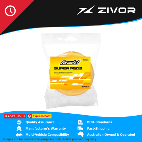 New FORMULA 1 Super Pads Scratch Free Wax Applicators- 2Pk #625027