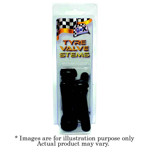 New GEAR-X Black Snap-In Tyre Valve Stem GXTR413