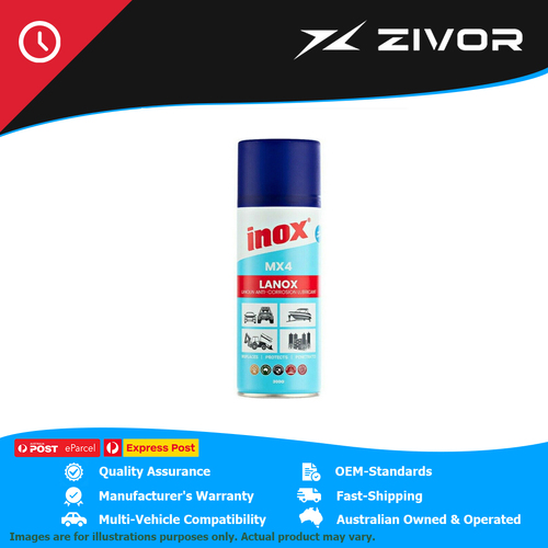 New INOX MX4 Heavy Duty Lubricant With Lanolin, Anti-Moisture Aerosol #MX4-300