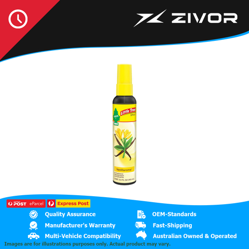 New LITTLE TREES Pump Spray Air Freshener Vanillaroma Scent 103Ml UPS-06305