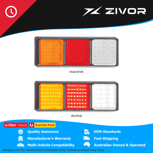 LED AUTOLAMPS 12-24 Volt Blister Stop/Tail / Indicator & Reverse Light #100BARWM