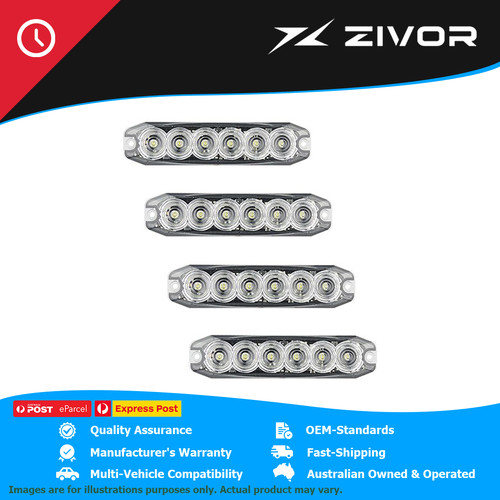 LED AUTOLAMPS Amber Emergency Lamp, 14 Flash Patterns #120035AM