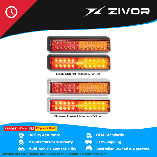 LED AUTOLAMPS Rectangular Design Stop/Tail Indicator lamp 12-24 Volt #200BSTIM