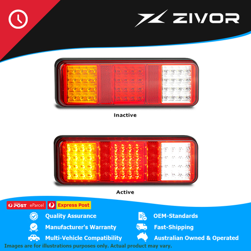 LED AUTOLAMPS Stop /Tail /Indicator/Reverse with Reflectors, 12-24 Volt #283ARWM