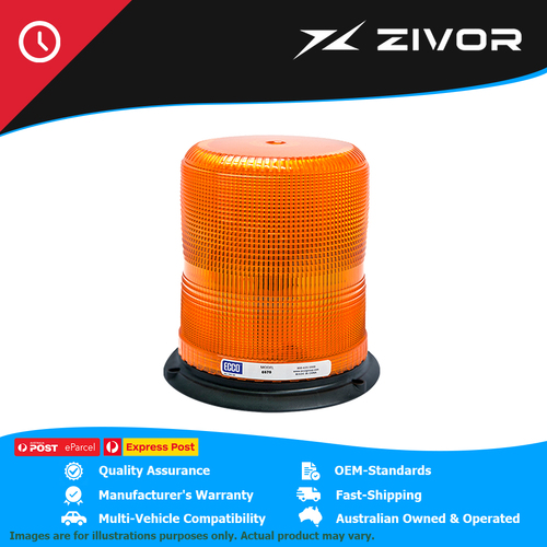 ECCO Amber SAE Class II Strobe Light 12-48 Volt #6570A