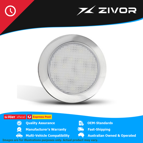 LED AUTOLAMPS 15 High Brightness LED Interior Lamp Cool white with Chrome 7515CB
