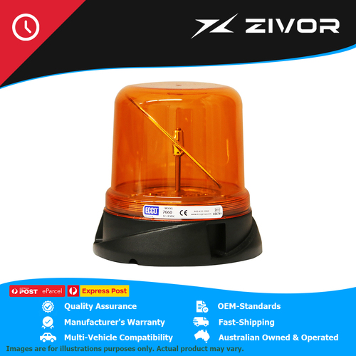 ECCO Amber SAE Class I LED Beacon Hybrid Rotator 12-24 Volt  #7660A