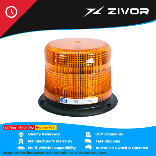 ECCO Amber SAE Class I LED Beacon 12-24 Volt  #7970A