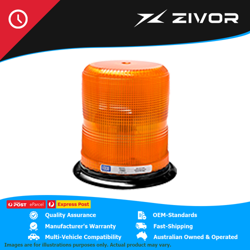 ECCO Amber SAE Class I LED Beacon - Heavy Duty 12-24 Volt #7980A