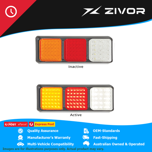 LED AUTOLAMPS Multi 12 & 24 Volt Stop Tail Indicator #80BARWM