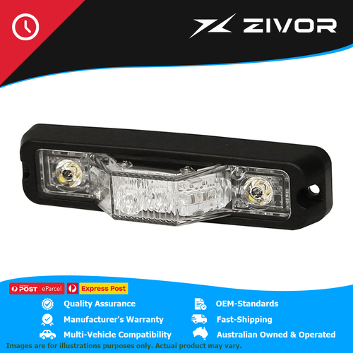 ECCO Amber 180 Degree Intersection - SAE Class I LED 12-24 Volt #ED3777A