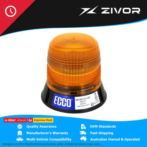ECCO Amber Flash Pattern LED Beacon 12-24 Volt #V11050