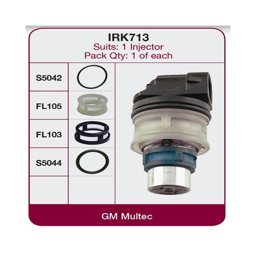 GOSS Injector Repair Kit For NISSAN PULSAR 16LF Hatchback 7/1987-9/1991 #IRK713
