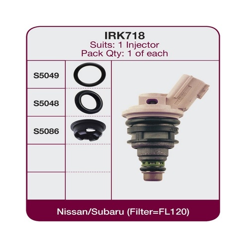GOSS Injector Repair Kit For NISSAN BLUEBIRD KA24DE Sedan 6/1992-5/1997 #IRK718