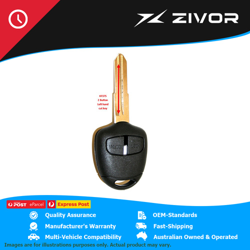 MAP-AU Shell & Key Replacement - 2 Button For MITSUBISHI CHALLENGER I V6 #KF375