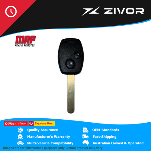 MAP-AU Complete Remote - 2 Button For HONDA JAZZ III i-VTEC #KF510