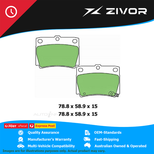 PROTEX Ultra Brake Pads - Rear For MITSUBISHI PAJERO SPORT QE, QF 4N15 #DB1390CP