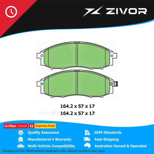 New PROTEX Brake Pads For NISSAN NAVARA DX, STD, ST-R D22 3.0L ZD30DDT #DB1439UP
