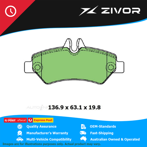 New PROTEX Brake Pads For VOLKSWAGEN CRAFTER 35 TDI 300 MWB, LWB 2E #DB1972UP
