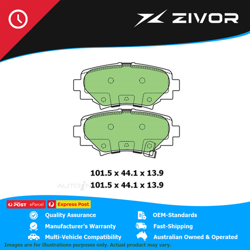 PROTEX Ultra Disc Pad Set For MAZDA MAZDA3 SP25 BN PY-VPS 2016-2019 #DB3186CP