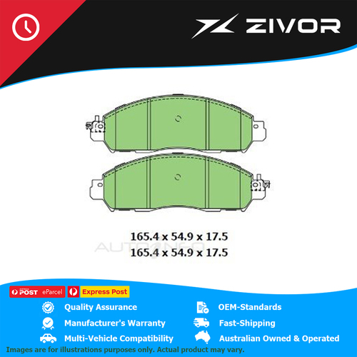 PROTEX Disc Pad Set For NISSAN NAVARA SL, ST. ST-X KING CAB D23. NP300 DB3221CP
