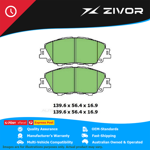 New PROTEX Brake Pads For TOYOTA COROLLA HYBRID ZWE211R 1.8L 2ZRFXE #DB3280CP