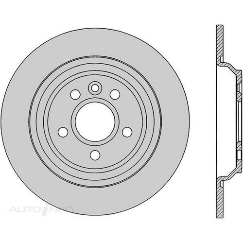 New PROTEX Brake Disc Ultra Rotor - Rear For Volvo V60 2011-2018 DR1006