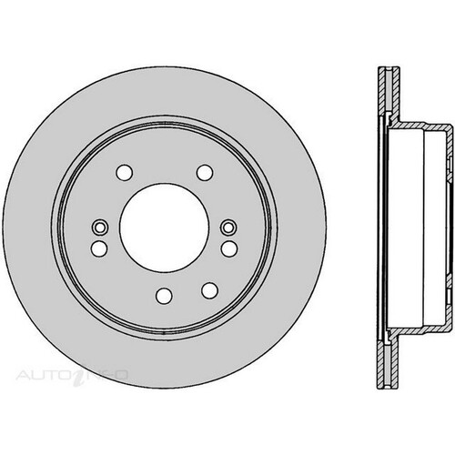 New PROTEX Brake Disc Ultra Rotor - Rear For Ssangyong Stavic 2005-2017 DR12516