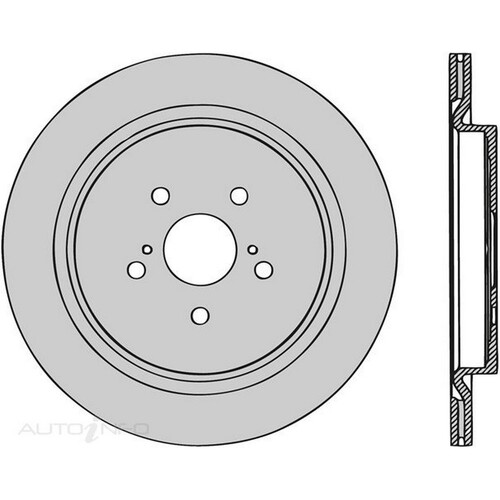 New PROTEX Brake Disc Rotor For Lexus RX450Hl 2018-2021 DR1258