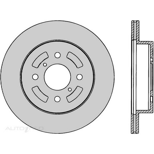 New PROTEX Brake Disc Ultra Rotor - Front For Holden Cruze 2002-2006 DR523