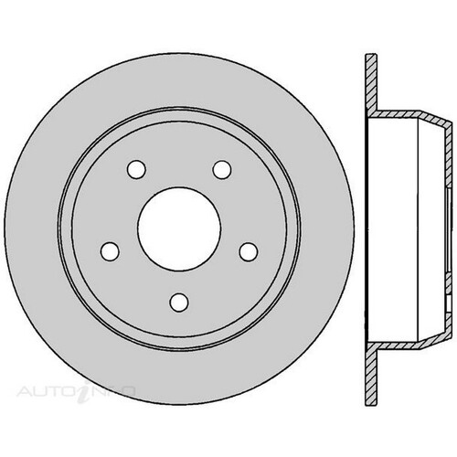 New PROTEX Brake Disc Ultra Rotor - Rear For Jeep Grand Cherokee 1999-2005 DR541