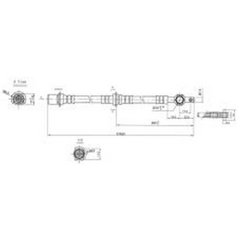 New PROTEX Hydraulic Hose - Front For Toyota Camry 1982-2002 H1360